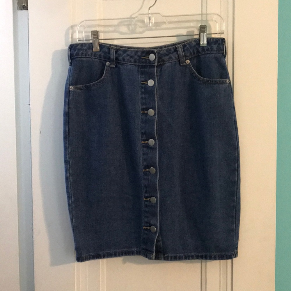 Jean Pencil Skirt